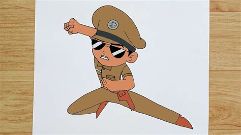 little singham drawing|Little Singham Drawing easy .